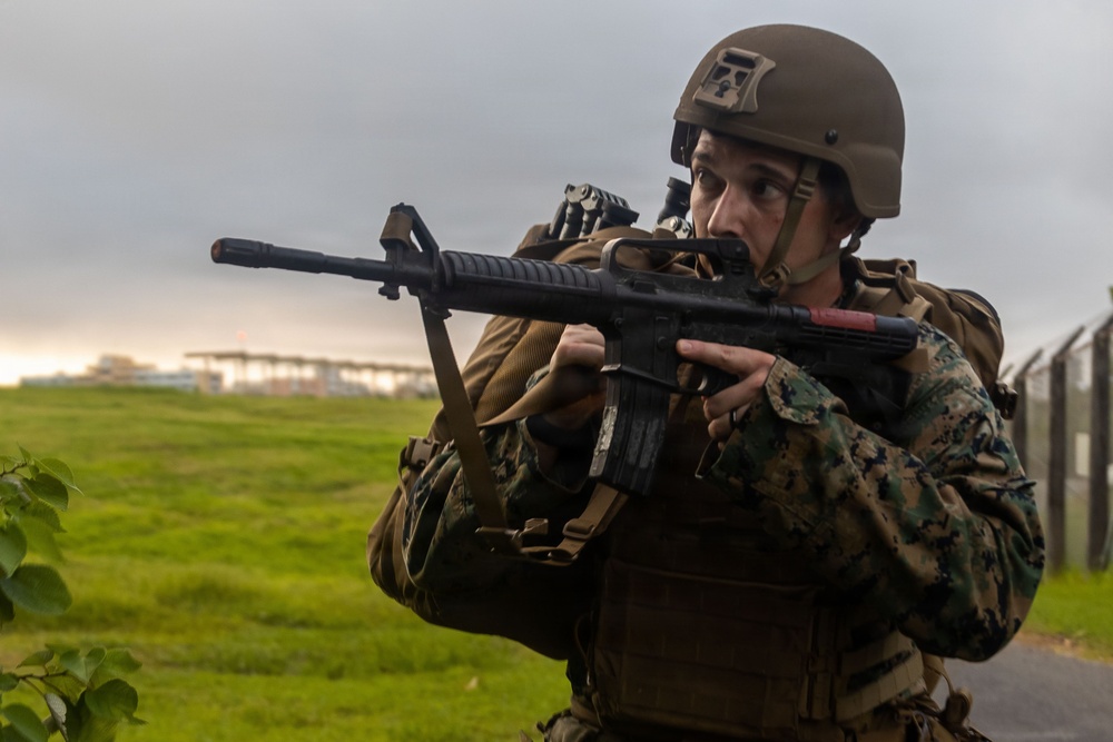 MAG-36 service members demonstrate medical response training in simulated tactical environment