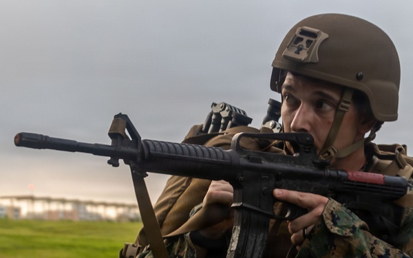 MAG-36 service members demonstrate medical response training in simulated tactical environment