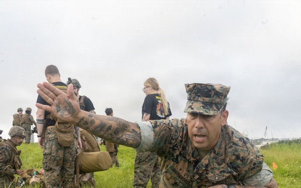 MAG-36 service members demonstrate medical response training in simulated tactical environment
