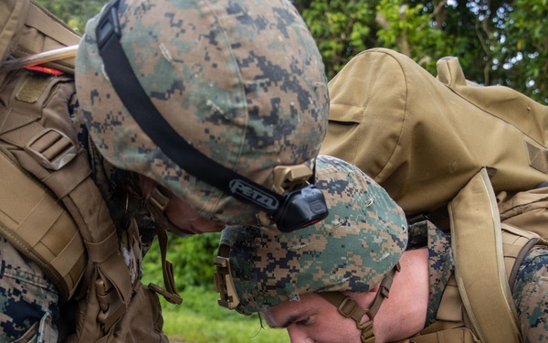 MAG-36 service members demonstrate medical response techniques