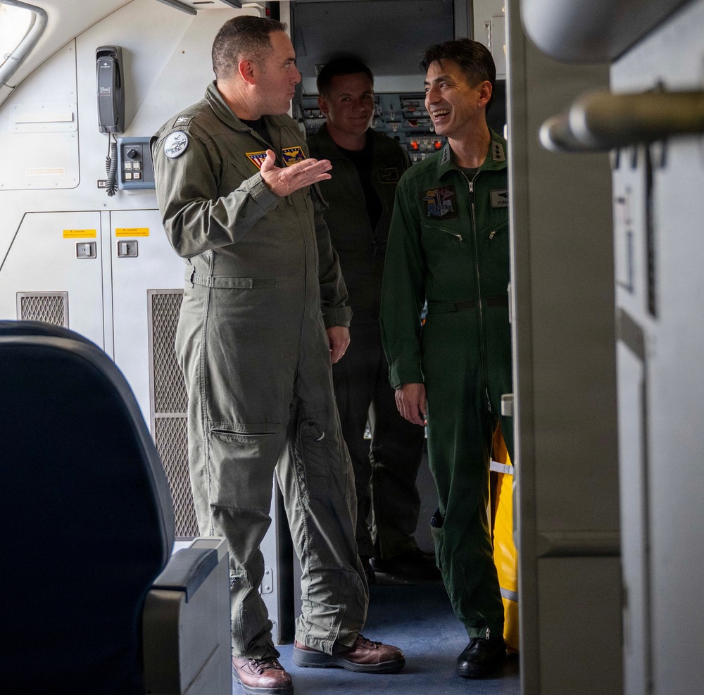 Japan Air Self-Defense Force Lt. Gen. Keita FUNAKURA, Commander, Northern Air Defense Force, visits Naval Air Facility Misawa