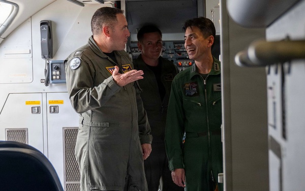 Japan Air Self-Defense Force Lt. Gen. Keita FUNAKURA, Commander, Northern Air Defense Force, visits Naval Air Facility Misawa