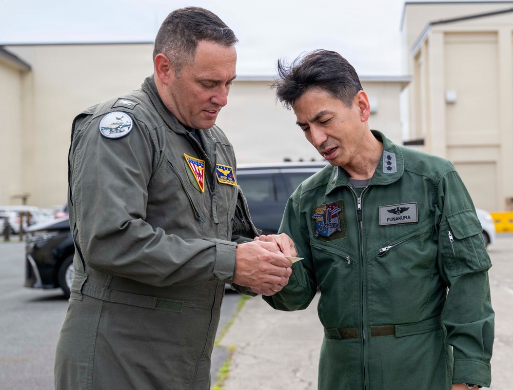 Japan Air Self-Defense Force Lt. Gen. Keita FUNAKURA, Commander, Northern Air Defense Force, visits Naval Air Facility Misawa