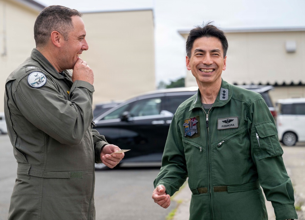 Japan Air Self-Defense Force Lt. Gen. Keita FUNAKURA, Commander, Northern Air Defense Force, visits Naval Air Facility Misawa