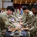 Soldiers Gather for Fellowship Following Ceremony