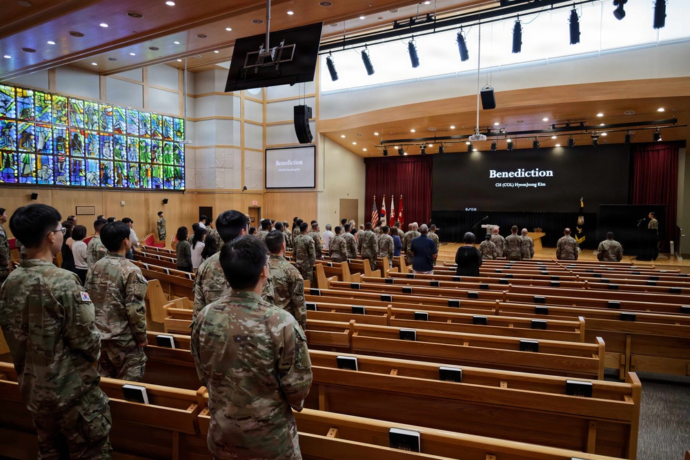 Guests Stand During Benediction