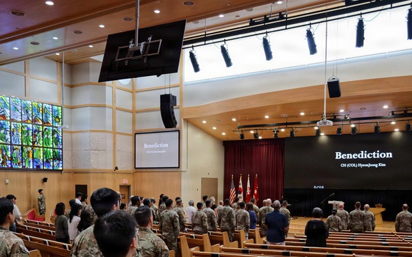 Guests Stand During Benediction