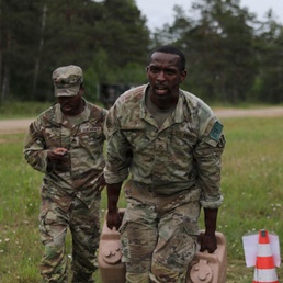 V Corps Best Squad Competition Combat Fitness Test