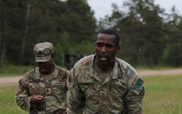 V Corps Best Squad Competition Combat Fitness Test