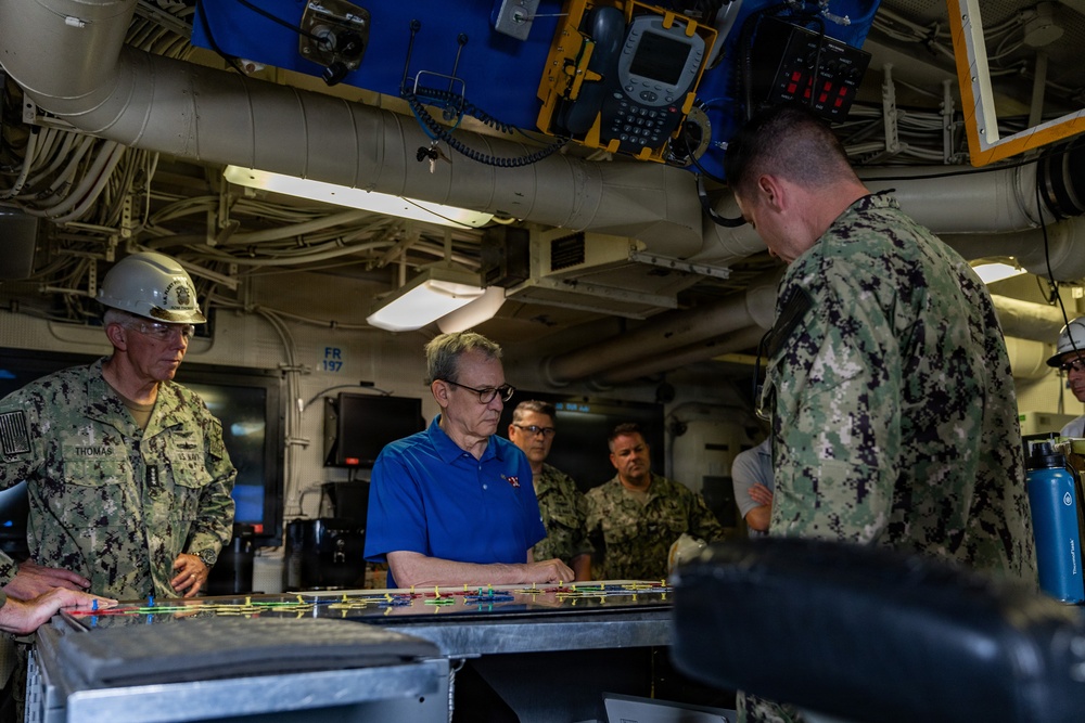 USS Gerald R. Ford (CVN 78) hosts Under Secretary of the Navy