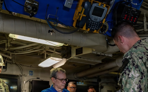 USS Gerald R. Ford (CVN 78) hosts Under Secretary of the Navy