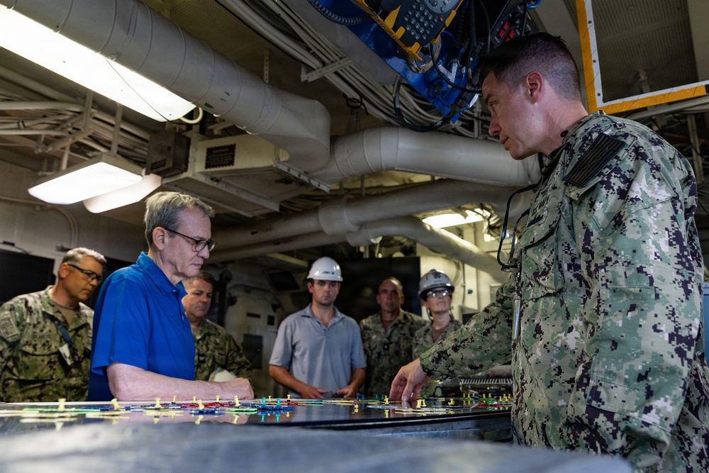 USS Gerald R. Ford (CVN 78) hosts Under Secretary of the Navy