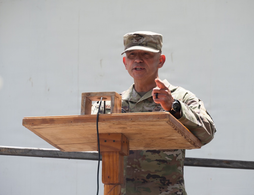 475th Expeditionary Air Base Squadron Change of Command