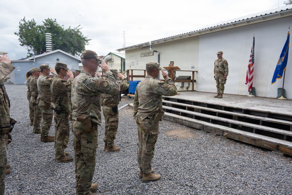 475th Expeditionary Air Base Squadron Change of Command