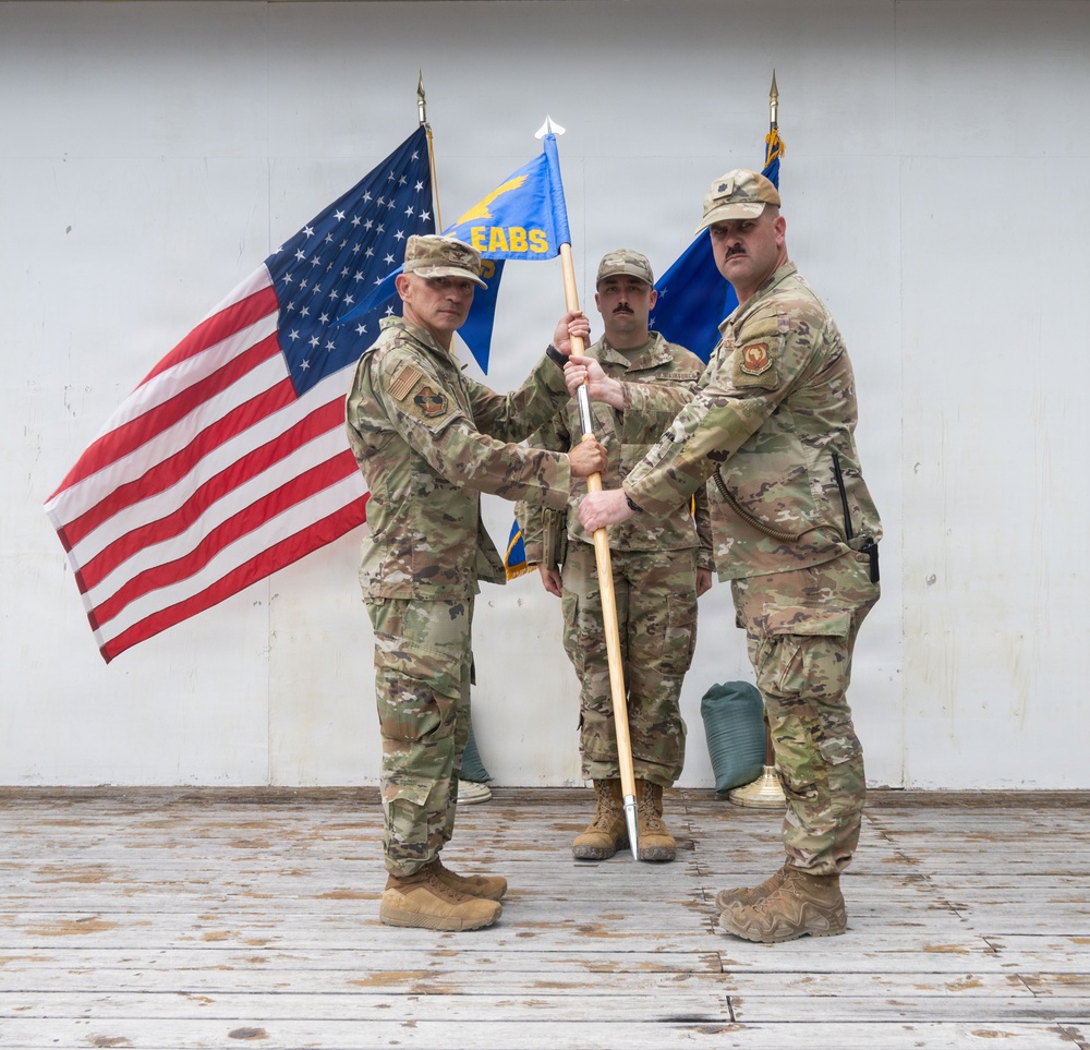 475th Expeditionary Air Base Squadron Change of Command