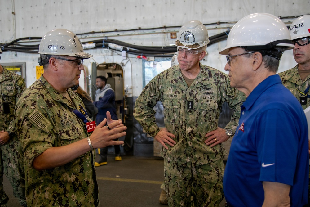 Under Secretary of the Navy visits USS Gerald R. Ford (CVN 78)