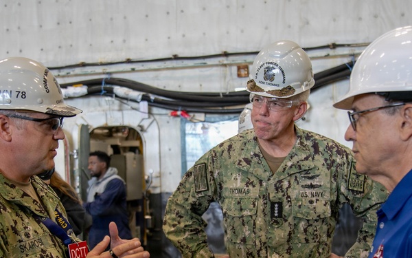 Under Secretary of the Navy visits USS Gerald R. Ford (CVN 78)
