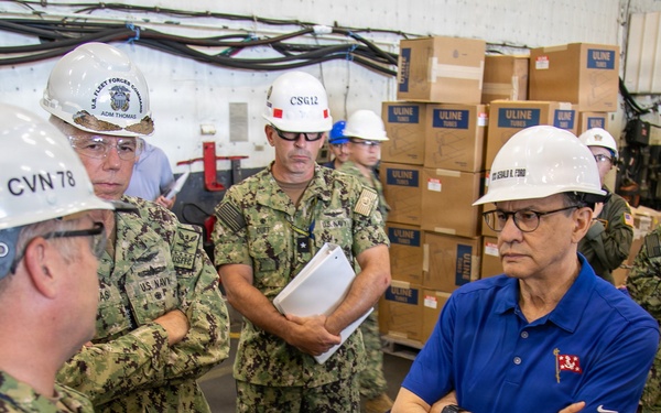 Under Secretary of the Navy Visits USS Gerald R. Ford (CVN 78)