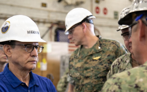 Under Secretary of the Navy Visits USS Gerald R. Ford (CVN 78)