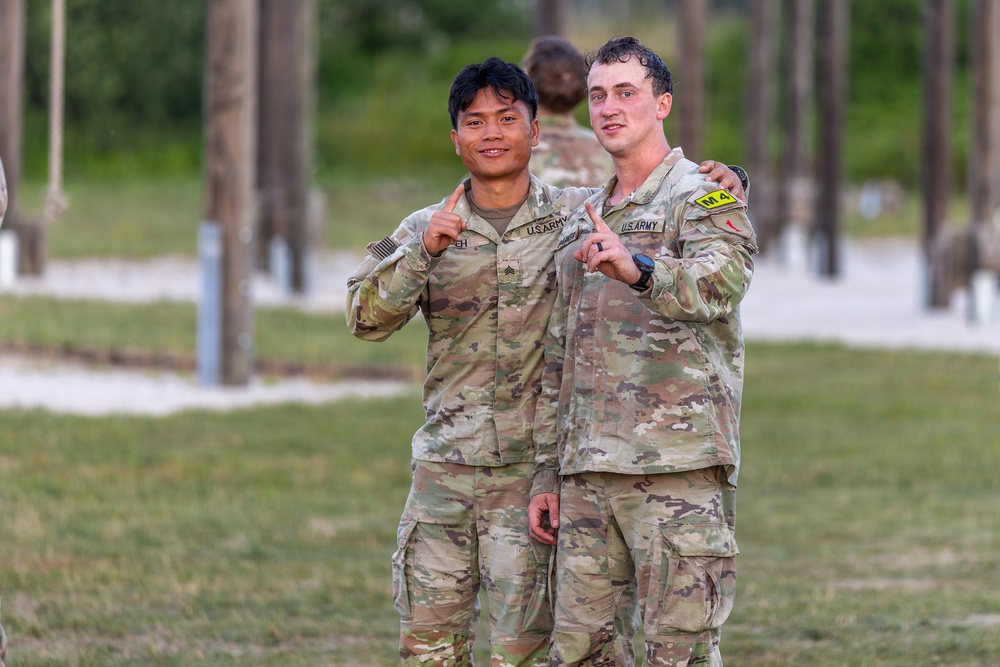1st Infantry Division Soldiers Tackle AFT at USAREUR-AF Best Squad Competition