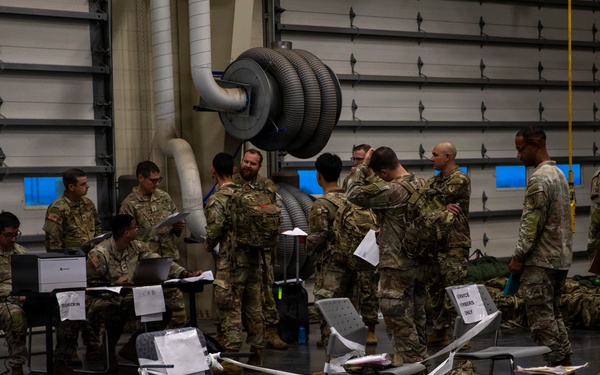 1st Combat Aviation Brigade Conducts Deployment Manifest