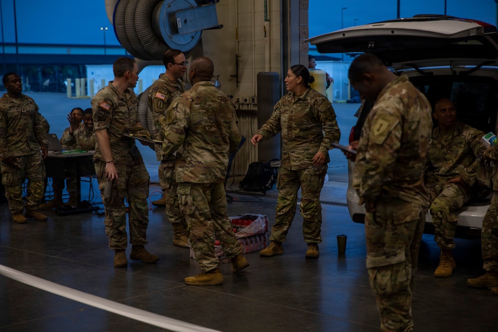 1st Combat Aviation Brigade Conducts Deployment Manifest