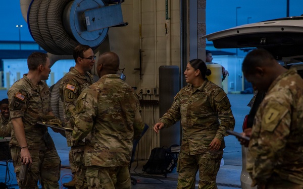 1st Combat Aviation Brigade Conducts Deployment Manifest