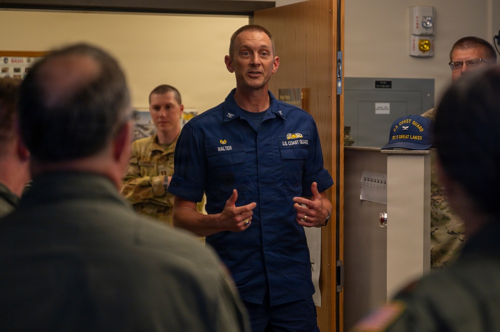 Coast Guard Commander Thanks 174th Attack Wing Airmen