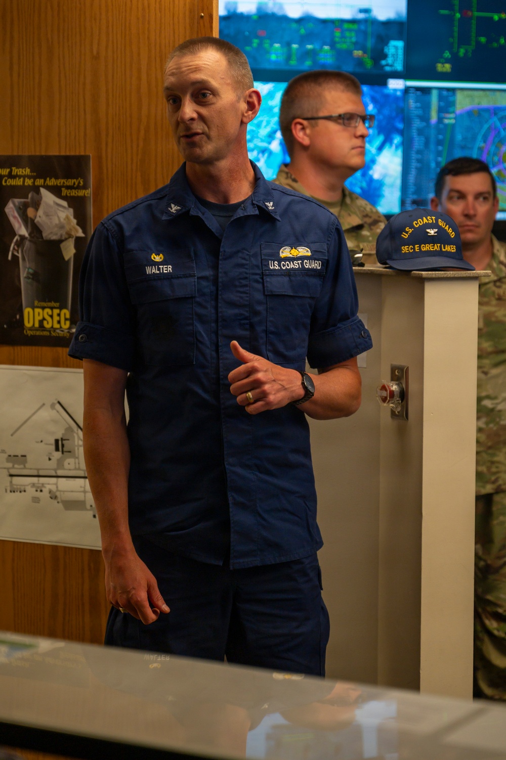 Coast Guard Commander Thanks 174th Attack Wing Airmen