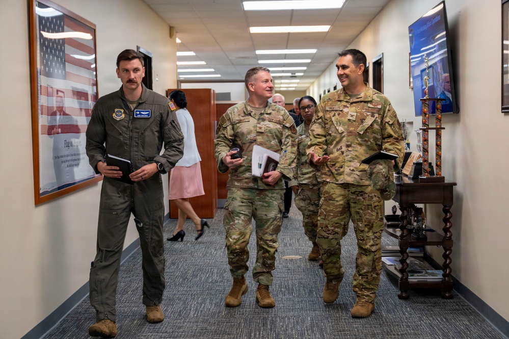 436th AW Col. Prentiss visits AFMAO in immersion tour
