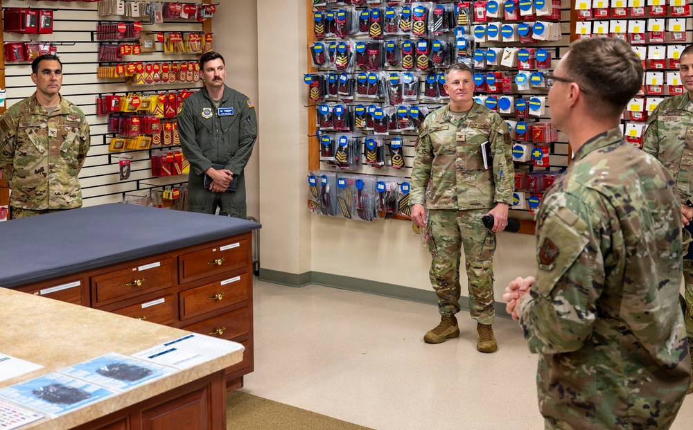 436th AW Col. Prentiss visits AFMAO in immersion tour