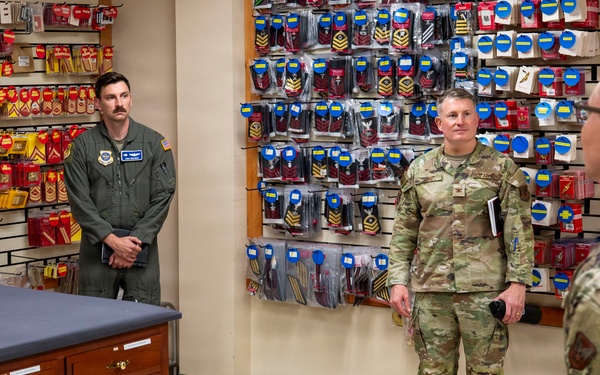 436th AW Col. Prentiss visits AFMAO in immersion tour