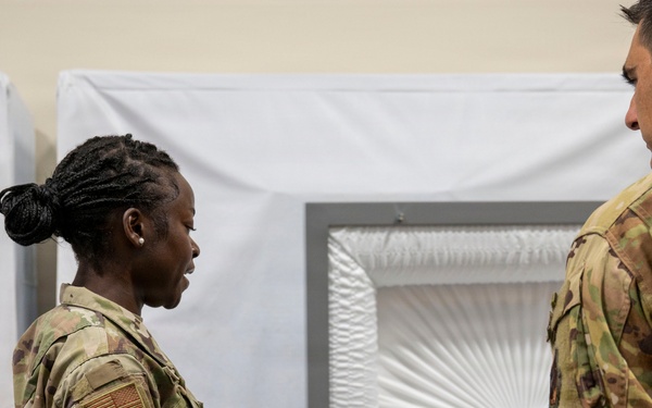 436th AW Col. Prentiss visits AFMAO in immersion tour