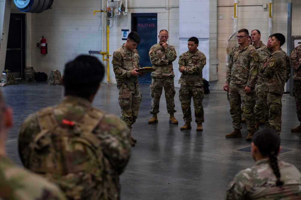 1st Combat Aviation Brigade Conducts Deployment Manifest