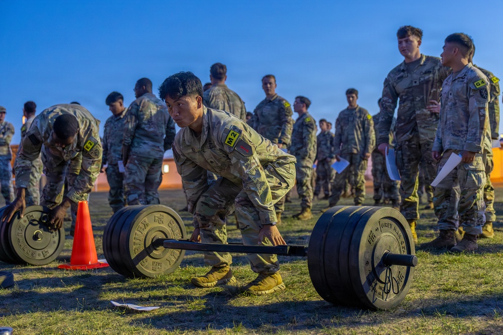 1st Infantry Division Soldiers Tackle AFT at USAREUR-AF Best Squad Competition