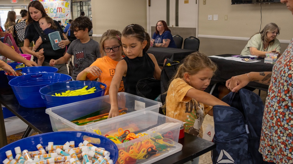 Back to School Brigade at the James L. Day Conference Center aboard Marine Corps Logistics Base Barstow, July 29, 2026.