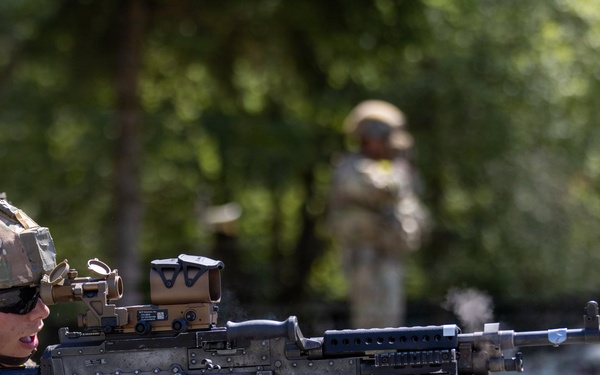 U.S. Army Europe and Africa Best Squad Competitors Conduct M240B Live-Fire