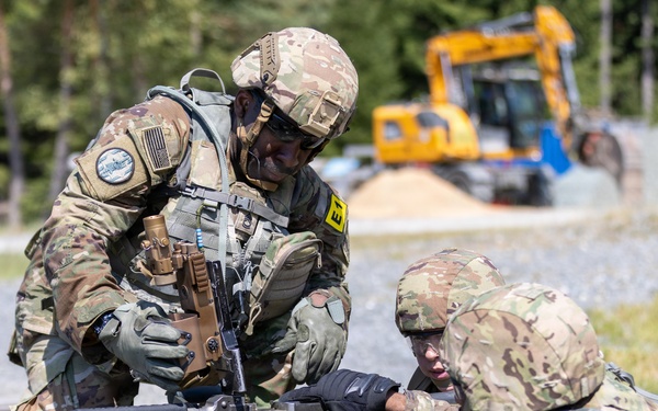 U.S. Army Europe and Africa Best Squad Competitors Conduct M240B Live-Fire