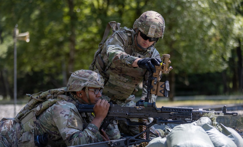 U.S. Army Europe and Africa Best Squad Competitors Conduct M240B Live-Fire