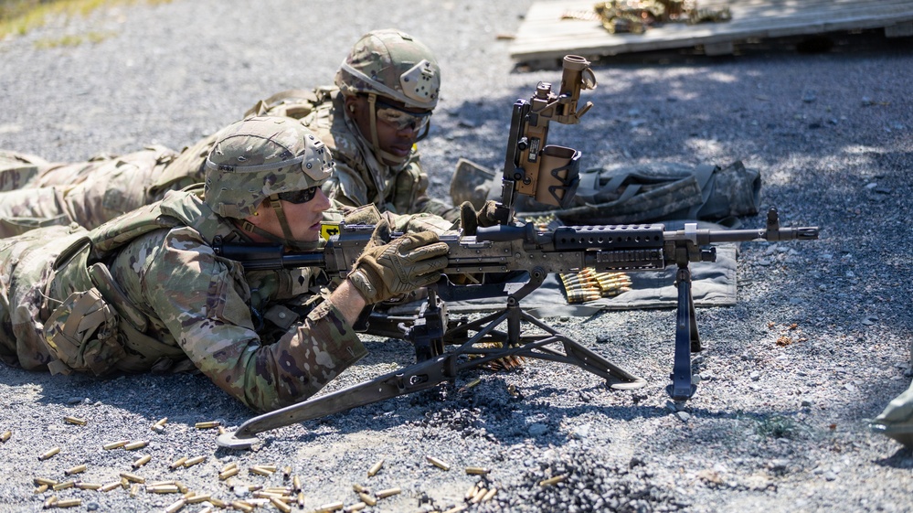 U.S. Army Europe and Africa Best Squad Competitors Conduct M240B Live-Fire