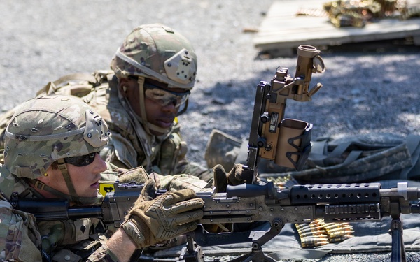 U.S. Army Europe and Africa Best Squad Competitors Conduct M240B Live-Fire