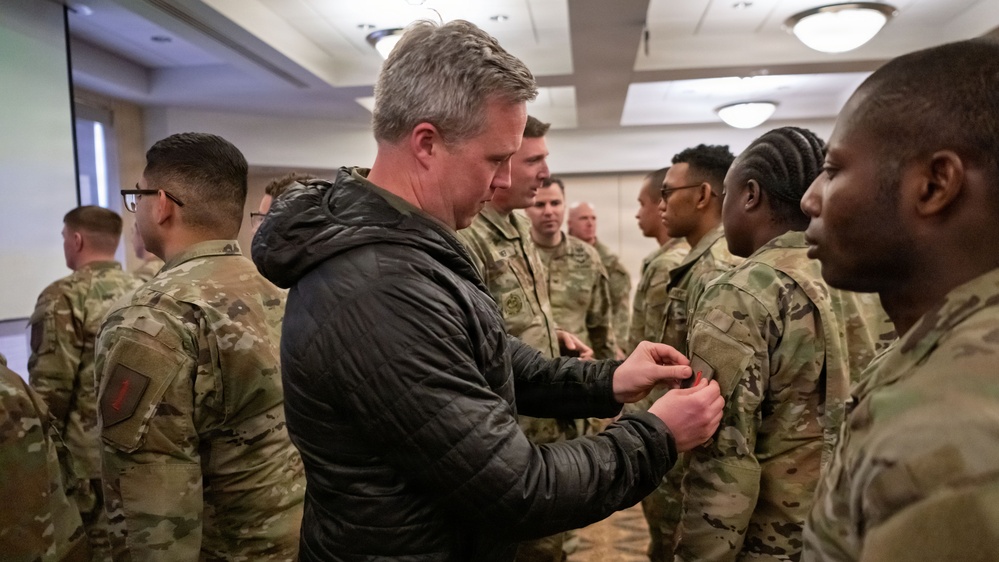 Sec Army Welcomes Soldiers to the First Infantry Divison