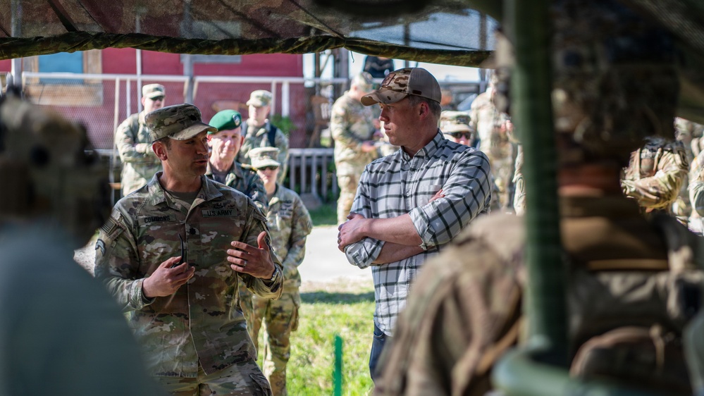 Sec Army visits the Joint Multinational Readiness Center