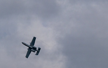 A-10 Thunderbolt II Performs Flyover at Hancock Field