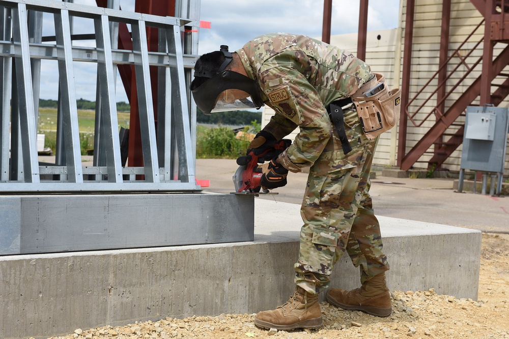 159th Civil Engineering Squadron Constructs Fire Training Tower