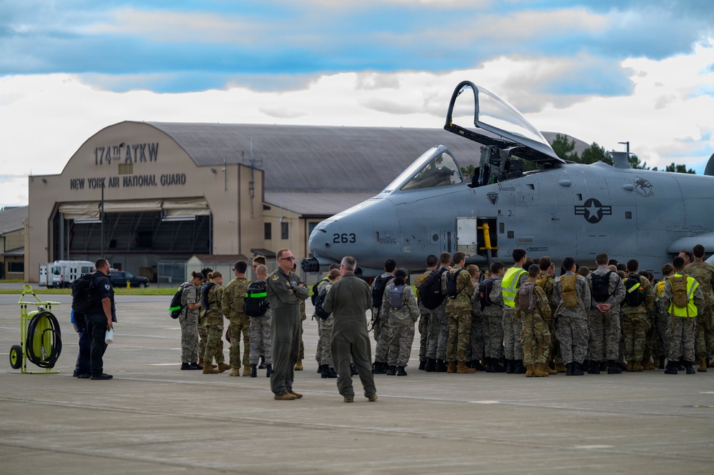 Vickers Speaks with Civil Air Patrol Cadets During A-10 Display
