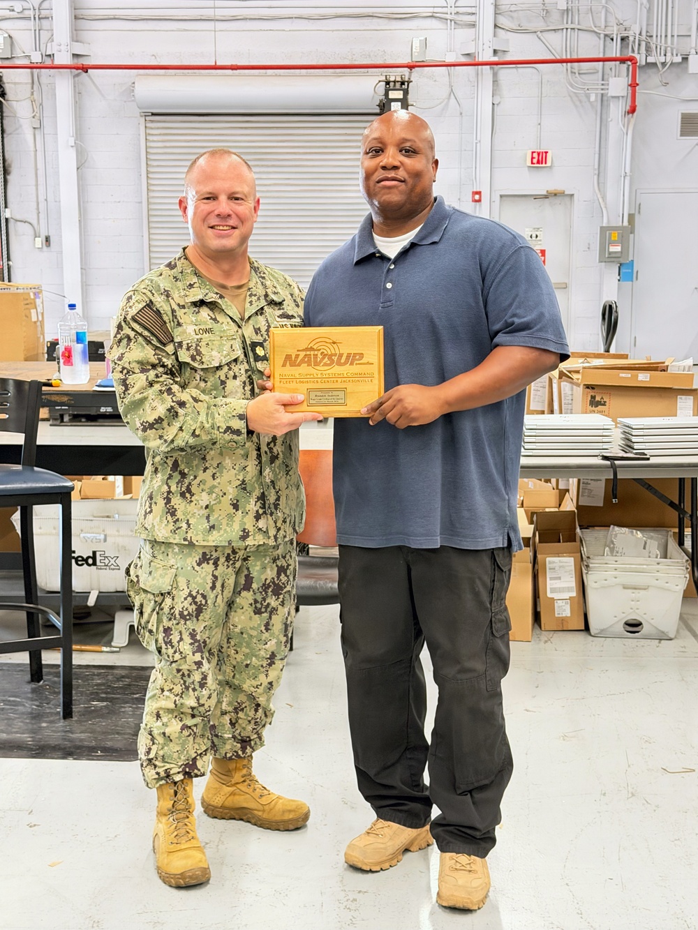 Brandon Anderson receives Wage Grade Civilian of the Quarter for the 1st Quarter of 2026