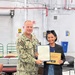 LS1 Frenny Deves receives Senior Sailor of the Quarter award