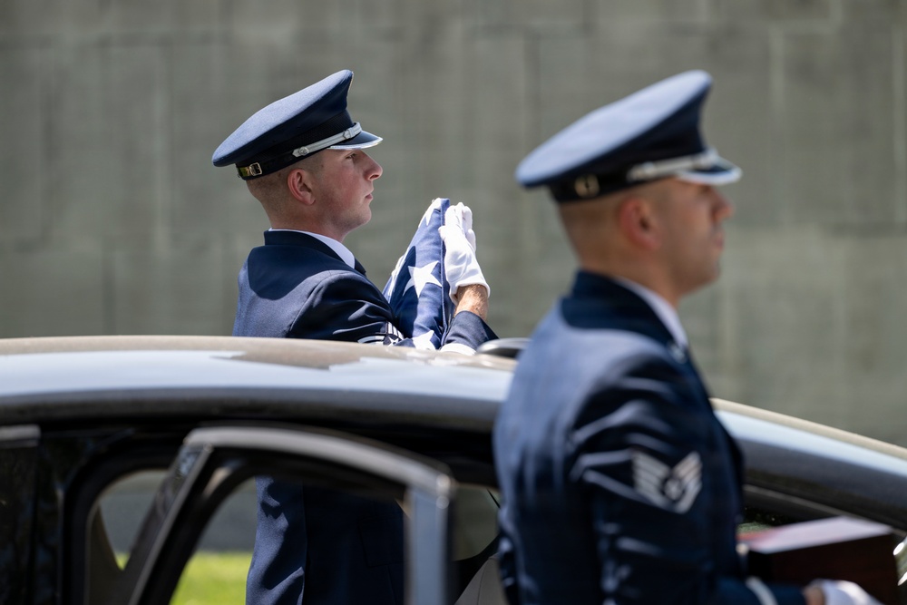Military Funeral Honors are Conducted for U.S. Air Force Capt. Robert Gilliland Sr.