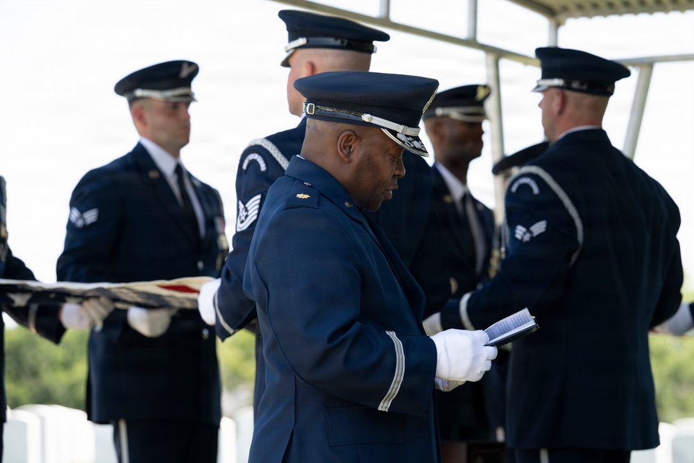 Military Funeral Honors are Conducted for U.S. Air Force Capt. Robert Gilliland Sr.